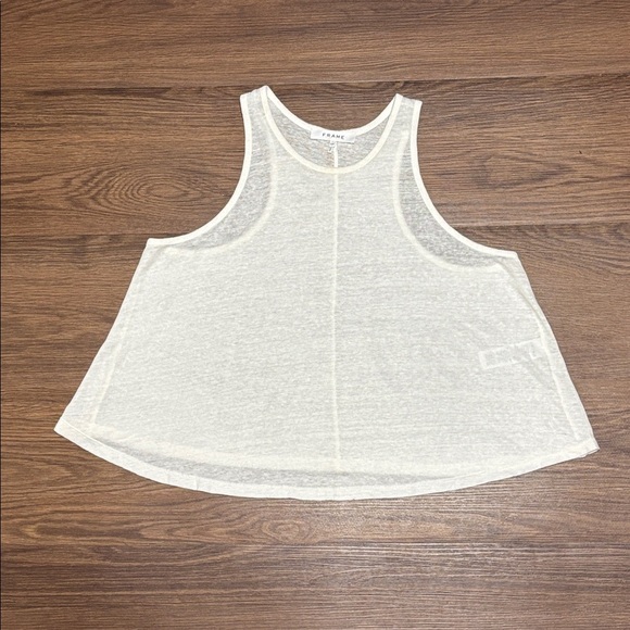 Frame Denim Cream Sleeveless Top - Picture 1 of 6
